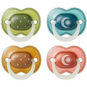 Tommee Tippee NightGlow Dummy, 18-36 Months, 4 Pack, Glow in The Dark, Orthodontic Soother, Air Holes, Symmetrical Teat, Steriliser Safe, BPA Free, Twilight Tones Tommee Tippee NightGlow Dummy, 18-36 Months, 4 Pack, Glow in The Dark, Orthodontic Soother, Air Holes, Symmetrical Teat, Steriliser Safe, BPA Free, Twilight Tones
