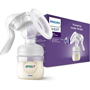 Philips Avent Manual Breast Pump BPA Free Single Hand Breast Pump (Model SCF430/01), White, Transparent Philips Avent Manual Breast Pump BPA Free Single Hand Breast Pump (Model SCF430/01), White, Transparent