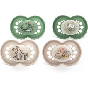 MAM Original Day & Night Soothers 6-18 Months 4 Pack Includes 2X Glow in The Dark Dummies Orthodontic Design Baby Accessories Unisex (Various Designs) MAM Original Day & Night Soothers 6-18 Months 4 Pack Includes 2X Glow in The Dark Dummies Orthodontic Design Baby Accessories Unisex (Various Designs)