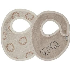 Sterntaler Baby Bibs - Set of 2, Sand, Cotton, Baby, Beige Sterntaler Baby Bibs - Set of 2, Sand, Cotton, Baby, Beige