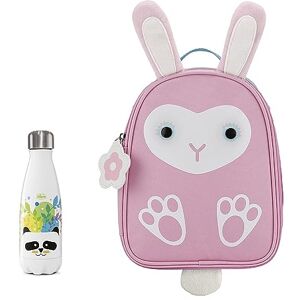 Chicco Raccoon Thermal Backpack and Panda Thermal Bottle Kit, Practical Kit Consisting of Raccoon Shaped Thermal Cup Holder and Insulated Stainless Steel Bottle with Panda 350 ml, 2 Years + Chicco Raccoon Thermal Backpack and Panda Thermal Bottle Kit, Practical Kit Consisting of Raccoon Shaped Thermal Cup Holder and Insulated Stainless Steel Bottle with Panda 350 ml, 2 Years +