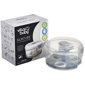 Vital Baby Nurture 2 in 1 Combination Steriliser - Microwave Steam Sterilising and Cold Water Sterilizer - BPA, Latex & Phthalate Free