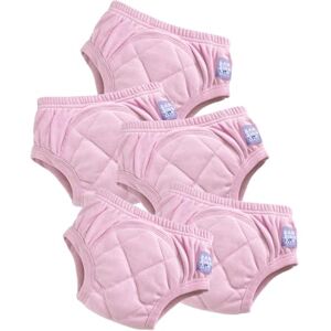 Mitac British Brand Toddler Reusable Potty Training Pants Cotton, 5 Pack, (2-3 Years), Light Pink, Boys and Girls, for Baby Mitac British Brand Toddler Reusable Potty Training Pants Cotton, 5 Pack, (2-3 Years), Light Pink, Boys and Girls, for Baby