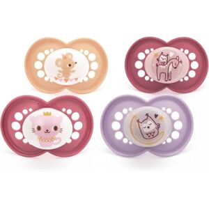 MAM Original Day & Night Soothers 6-18 Months 4 Pack Includes 2X Glow in The Dark Dummies Orthodontic Design Baby Accessories Pink (Various Designs) MAM Original Day & Night Soothers 6-18 Months 4 Pack Includes 2X Glow in The Dark Dummies Orthodontic Design Baby Accessories Pink (Various Designs)