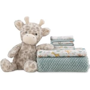 The Little Linen Company Boxed Gift Set Savanna Giraffe The Little Linen Company Boxed Gift Set Savanna Giraffe