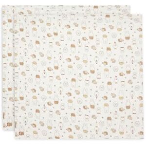Jollein Muslin Cloths Miffy Family Farm 115x115cm 2 Pack Muslin Baby Blanket 100% Cotton Baby Burp Cloths OEKO-TEX Certified Jollein Muslin Cloths Miffy Family Farm 115x115cm 2 Pack Muslin Baby Blanket 100% Cotton Baby Burp Cloths OEKO-TEX Certified