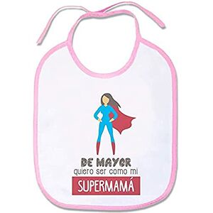 Supermolon 00860 - Baby Bib with Laces, Pastel Pink - Baby Bib Supermolon 00860 - Baby Bib with Laces, Pastel Pink - Baby Bib