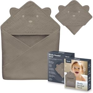 lionelo Baby Hooded Towel 100% Natural Muslin Cotton 80x80cm Absorbent Bath Towel with Hood for Newborns & Toddlers 6 Colours Soft & Breathable, Swaddle Muslin, Nursery Blankets (Cappucino, 80x80 cm) lionelo Baby Hooded Towel 100% Natural Muslin Cotton 80x80cm Absorbent Bath Towel with Hood for Newborns & Toddlers 6 Colours Soft & Breathable, Swaddle Muslin, Nursery Blankets (Cappucino, 80x80 cm)