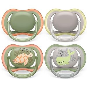 AVENT Philips Ultra Soother 4 x Light, Breathable Baby Soothers for Babies Aged 6-18 Months, BPA Free with Steriliser Carry Case (Model SCF085/66) AVENT Philips Ultra Soother 4 x Light, Breathable Baby Soothers for Babies Aged 6-18 Months, BPA Free with Steriliser Carry Case (Model SCF085/66)
