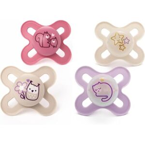 MAM Original Start Day & Night Soothers 0-2 Months 4 Pack Includes 2X Glow in The Dark Dummies Orthodontic Design Baby Accessories Pink (Various Designs) MAM Original Start Day & Night Soothers 0-2 Months 4 Pack Includes 2X Glow in The Dark Dummies Orthodontic Design Baby Accessories Pink (Various Designs)