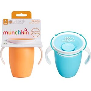 Munchkin Miracle 360° Baby Sippy Cup - 207 ml - Blue/Orange Munchkin Miracle 360° Baby Sippy Cup - 207 ml - Blue/Orange