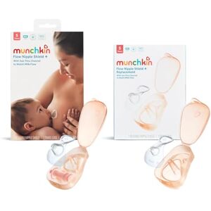 Munchkin Flow 16mm Nipple Shield+ 2 Pack Nipple Shield+ and Replacement Kit See Your Milk Flow While You Breastfeed Breast Feeding & Baby Essentials Duo Set Munchkin Flow 16mm Nipple Shield+ 2 Pack Nipple Shield+ and Replacement Kit See Your Milk Flow While You Breastfeed Breast Feeding & Baby Essentials Duo Set
