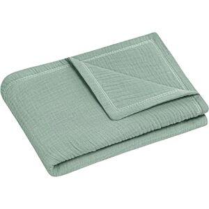 Julius Zöllner Cuddly Blanket Size 70/100, Made in Germany, 100% Cotton Muslin, Oeko-Tex Standard 100, Green Julius Zöllner Cuddly Blanket Size 70/100, Made in Germany, 100% Cotton Muslin, Oeko-Tex Standard 100, Green