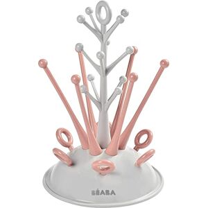 Béaba Baby Bottle rack For drying 6 Bottles and Accessories Removable Water Collection Tray Practical and clever Pink Béaba Baby Bottle rack For drying 6 Bottles and Accessories Removable Water Collection Tray Practical and clever Pink