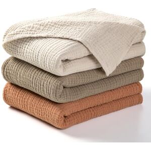 Lulumoon Baby Blanket - Cotton Muslin, Breathable, 40x40in Lulumoon Baby Blanket - Cotton Muslin, Breathable, 40x40in