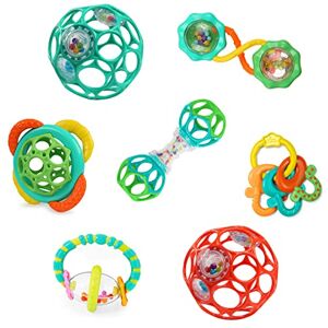 Bright Starts Soothers & Shakers 7pc Gift Set - BPA-Free Baby Rattles Teethers Bright Starts Soothers & Shakers 7pc Gift Set - BPA-Free Baby Rattles Teethers