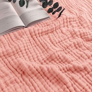 Comfy Cubs Adult Muslin Blanket Queen, 229 x 229 cm Soft, Six-Layered, Lightweight, Breathable Cotton Blanket for All Seasons Machine Washable, Stylish Home Decor Lace Pink Comfy Cubs Adult Muslin Blanket Queen, 229 x 229 cm Soft, Six-Layered, Lightweight, Breathable Cotton Blanket for All Seasons Machine Washable, Stylish Home Decor Lace Pink