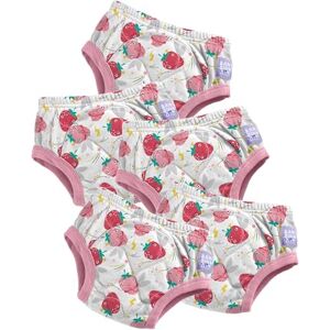 Mitac British Brand Toddler Reusable Potty Training Pants Cotton, 5 Pack, (2-3 Years), Pink Strawberries, Boys and Girls, for Baby Mitac British Brand Toddler Reusable Potty Training Pants Cotton, 5 Pack, (2-3 Years), Pink Strawberries, Boys and Girls, for Baby