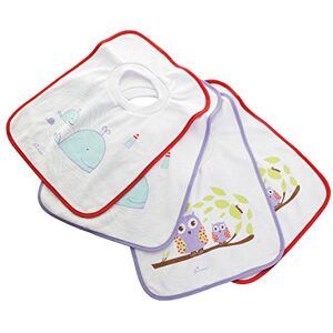 Dreambaby Terry Cloth Pullover Baby Bibs Super Absorbent for Feeding and Drooling Toddlers Owl and Whales, 4 Count (Pack of 1), G536 Dreambaby Terry Cloth Pullover Baby Bibs Super Absorbent for Feeding and Drooling Toddlers Owl and Whales, 4 Count (Pack of 1), G536