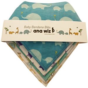 ana wiz Premium Baby Bandana Bibs, 100% Organic Cotton, Set of 5 Unique Designs (Boys Set) ana wiz Premium Baby Bandana Bibs, 100% Organic Cotton, Set of 5 Unique Designs (Boys Set)