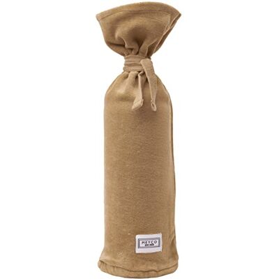 MEYCO Hot Water Bottle Cover 13 x 35 cm Velvety Soft Plush Warm Sand MEYCO Hot Water Bottle Cover 13 x 35 cm Velvety Soft Plush Warm Sand
