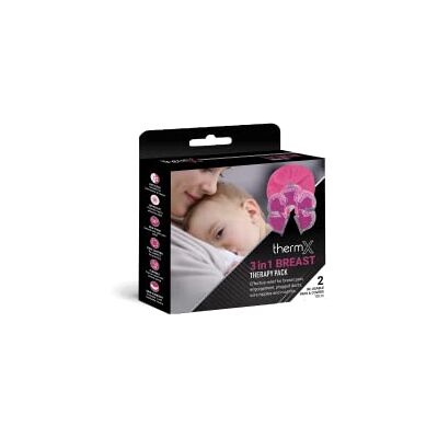 MX Health THERMX 3 in 1 Breast Therapy HOT/Cold Pack 2 Pieces with Soft Bamboo Cloth Covers MX Health THERMX 3 in 1 Breast Therapy HOT/Cold Pack 2 Pieces with Soft Bamboo Cloth Covers