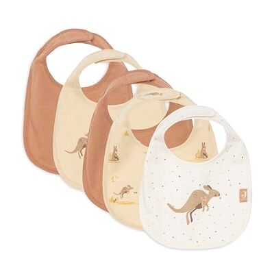 Jollein Baby Bib Kangaroots 5 Pack Waterproof Bib With Velcro Closure Baby Bib Drool Bib Jollein Baby Bib Kangaroots 5 Pack Waterproof Bib With Velcro Closure Baby Bib Drool Bib