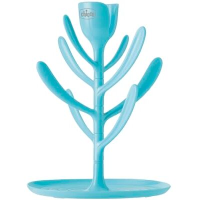 Chicco Bottle Stand, Bottle Dryer, Hygiene and Cleaning of Bottles, Space-Saving, Comfortable, Blue Chicco Bottle Stand, Bottle Dryer, Hygiene and Cleaning of Bottles, Space-Saving, Comfortable, Blue