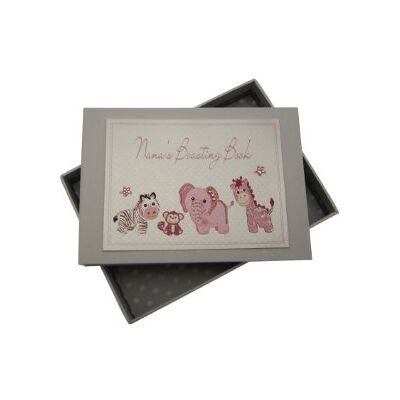 White Cotton Cards Nana's Boasting Book Tiny Photo Album Toys Range (Pink) White Cotton Cards Nana's Boasting Book Tiny Photo Album Toys Range (Pink)