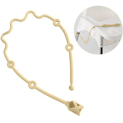 Gelinor Baby Spoons Self Feeding 6 Months Silicone Strap Toddler Utensils Fixer Highchair Accessories- Feeding Aid for Keep Baby Utensils Close at Hand and Off The Ground-No Spoon (Beige) Gelinor Baby Spoons Self Feeding 6 Months Silicone Strap Toddler Utensils Fixer Highchair Accessories- Feeding Aid for Keep Baby Utensils Close at Hand and Off The Ground-No Spoon (Beige)