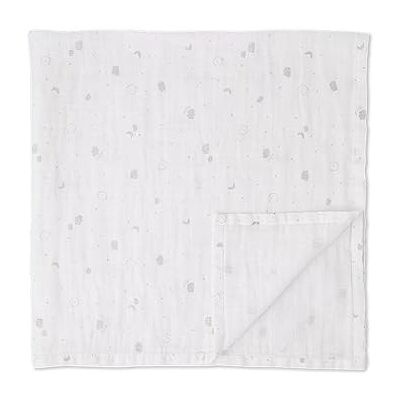 MORI Muslin Swaddle Cloth, Breathable Cotton, 110x110cm, White Large Multi-use as a burp cloth or comforting blanket; pre-washed for extra softness and gets even softer with every single wash. MORI Muslin Swaddle Cloth, Breathable Cotton, 110x110cm, White Large Multi-use as a burp cloth or comforting blanket; pre-washed for extra softness and gets even softer with every single wash.