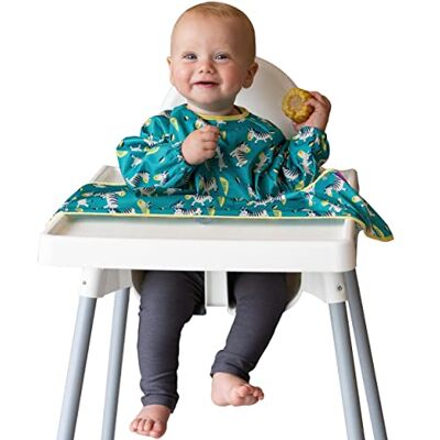 Tidy Tot Cover & Catch Weaning Bib with Sleeves. Mess-free Baby Weaning. Attaches to Highchairs with Suction. Waterproof. Long Sleeved Coverall BLW Bib for Babies. Wipe Clean. Machine Wash. Tidy Tot Cover & Catch Weaning Bib with Sleeves. Mess-free Baby Weaning. Attaches to Highchairs with Suction. Waterproof. Long Sleeved Coverall BLW Bib for Babies. Wipe Clean. Machine Wash.