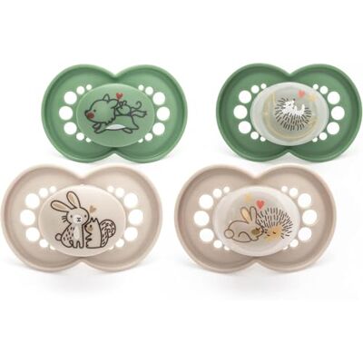 MAM Original Day & Night Soothers 6-18 Months 4 Pack Includes 2X Glow in The Dark Dummies Orthodontic Design Baby Accessories Unisex (Various Designs) MAM Original Day & Night Soothers 6-18 Months 4 Pack Includes 2X Glow in The Dark Dummies Orthodontic Design Baby Accessories Unisex (Various Designs)