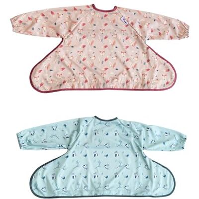 Tidy Tot Cover & Catch Weaning Bib with Sleeves. Mess-free Baby Weaning. Tidy Tot Cover & Catch Weaning Bib with Sleeves. Mess-free Baby Weaning.