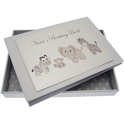 White Cotton Cards Nana's Boasting Book Silver Toys Tiny Album White Cotton Cards Nana's Boasting Book Silver Toys Tiny Album