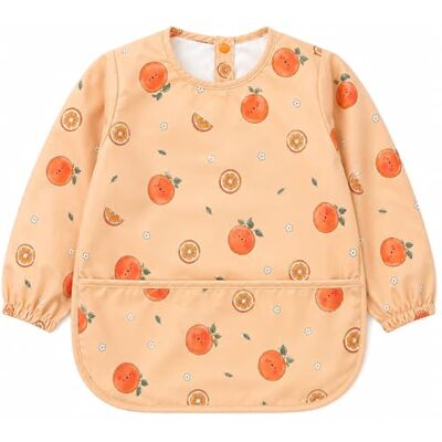Tiny Trees ® Waterproof Long Sleeve Baby Bib with Pocket, 6–36M (Orange) Tiny Trees ® Waterproof Long Sleeve Baby Bib with Pocket, 6–36M (Orange)