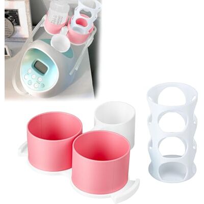 Amacigana Bottle Holder for Spectra Breast Pump Fits All S1 S2 Versions Organize and Simplify Your Pumping Journey Functional Design for Easy Use (White-Pink) (White-Pink) Amacigana Bottle Holder for Spectra Breast Pump Fits All S1 S2 Versions Organize and Simplify Your Pumping Journey Functional Design for Easy Use (White-Pink) (White-Pink)