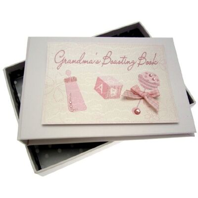 White Cotton Cards Grandma's Boasting Book Tiny Photo Album (Pink Rattle) White Cotton Cards Grandma's Boasting Book Tiny Photo Album (Pink Rattle)