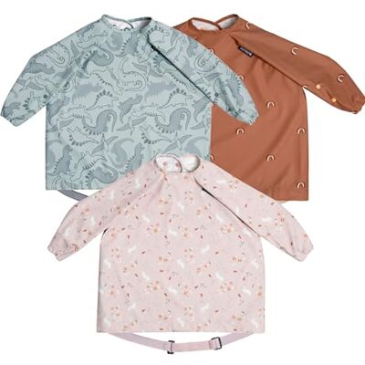 BIBaDO Long Sleeve Baby Bibs Babies & Toddlers 6-36 Months Coverall Baby Led Weaning Bib Easy Wipe & Soft Attach to High Chairs & Tables Waterproof Machine Washable BIBaDO Long Sleeve Baby Bibs Babies & Toddlers 6-36 Months Coverall Baby Led Weaning Bib Easy Wipe & Soft Attach to High Chairs & Tables Waterproof Machine Washable