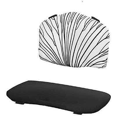Kinderkraft ENOCK High Chair Cushion for Baby, Fixing Straps, Easy to Clean, 2 Very Soft Cushions, Made of a Comfortable Material, Black Kinderkraft ENOCK High Chair Cushion for Baby, Fixing Straps, Easy to Clean, 2 Very Soft Cushions, Made of a Comfortable Material, Black