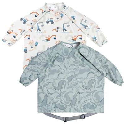 BIBaDO Long Sleeve Baby Bibs Babies & Toddlers 6-36 Months Coverall Baby Weaning Bib Easy Wipe Clean & Soft Fabric Attach to Highchair & Tables Waterproof Machine Washable Baby Gifts BIBaDO Long Sleeve Baby Bibs Babies & Toddlers 6-36 Months Coverall Baby Weaning Bib Easy Wipe Clean & Soft Fabric Attach to Highchair & Tables Waterproof Machine Washable Baby Gifts