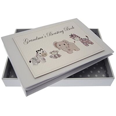 White Cotton Cards Grandma's Boasting Book Silver Toys Tiny Album White Cotton Cards Grandma's Boasting Book Silver Toys Tiny Album