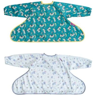 Tidy Tot Cover & Catch Weaning Bib with Sleeves. Mess-free Baby Weaning. Tidy Tot Cover & Catch Weaning Bib with Sleeves. Mess-free Baby Weaning.