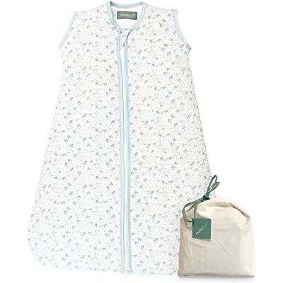 molis & co Molis&co Baby Sleeping Bag Tog 1-100% Cotton (Oeko-TEX) Easy Access Nappy Change with Zip Sleeping Bag for Babies, Girls and Boys, Blue Lily, 0-6 Months molis & co Molis&co Baby Sleeping Bag Tog 1-100% Cotton (Oeko-TEX) Easy Access Nappy Change with Zip Sleeping Bag for Babies, Girls and Boys, Blue Lily, 0-6 Months