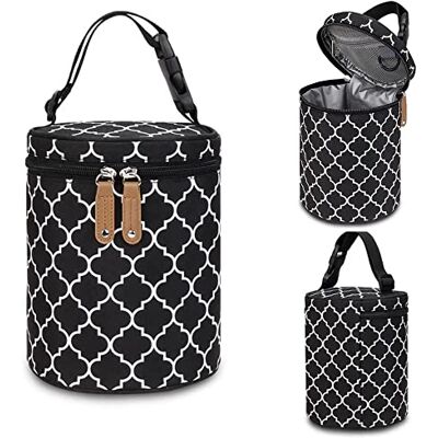 DZOZO Insulated Baby Bottle Bag Breast Milk Cooler & Warmer Multi-functional Bottle Holder Gray DZOZO Insulated Baby Bottle Bag Breast Milk Cooler & Warmer Multi-functional Bottle Holder Gray