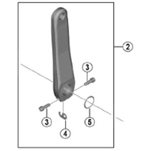 SHIMANO Spares FC-R7000 left hand crank arm unit, 160 mm, black SHIMANO Spares FC-R7000 left hand crank arm unit, 160 mm, black