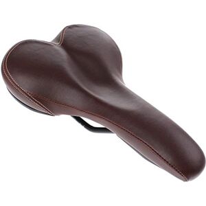 ergotec saddle men comfort 263 x 158 mm black leather Brown brown Size:M ergotec saddle men comfort 263 x 158 mm black leather Brown brown Size:M