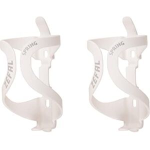 ZEFAL Pack Spring White Double Pack Bottle Cage for Your Frame Lightweight and Durable Bicycle Bottle Cage for Road Bike and Mountain Bike White ZEFAL Pack Spring White Double Pack Bottle Cage for Your Frame Lightweight and Durable Bicycle Bottle Cage for Road Bike and Mountain Bike White