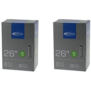 Schwalbe Unisex's AV13 Inner Tube, Black, 26 x 1.50, Pack of 2 Schwalbe Unisex's AV13 Inner Tube, Black, 26 x 1.50, Pack of 2