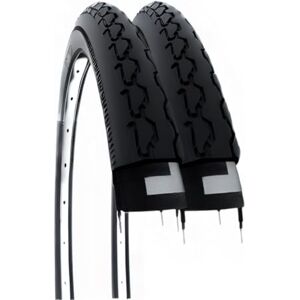ECOVELO 2 Covers 24 x 1 3/8 (37-540) Pair of Black Tyres for Wheelchair with Disabled Wheelchair City Bike 24 Inches ECOVELO 2 Covers 24 x 1 3/8 (37-540) Pair of Black Tyres for Wheelchair with Disabled Wheelchair City Bike 24 Inches